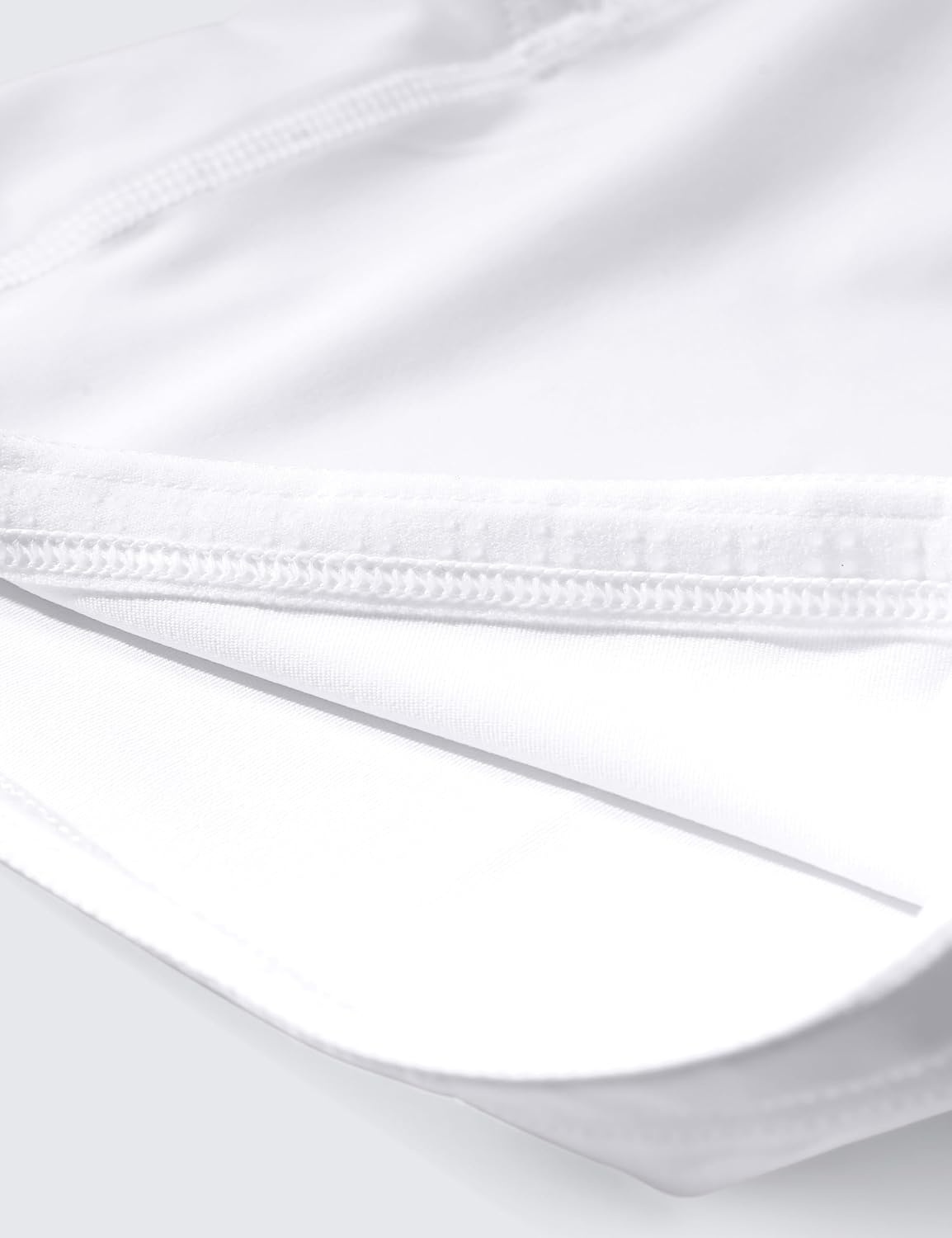image:imageCRZ YOGA 2 in 1 Double Layer Running Shorts for Women 3 High Waisted for Athletic Tennis Workout with Zip PocketsWhite
