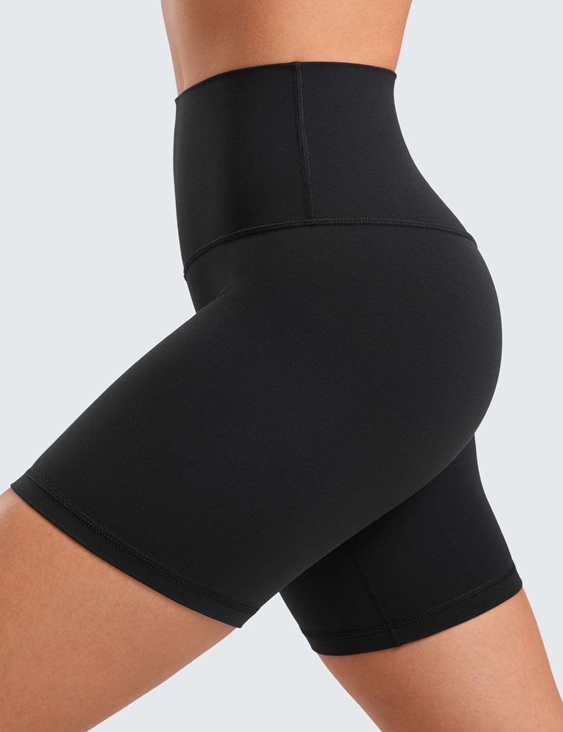image:imageCRZ YOGA ButterLuxe Biker Shorts 6 High Waisted Workout Running Volleyball Spandex Yoga WomensBlack