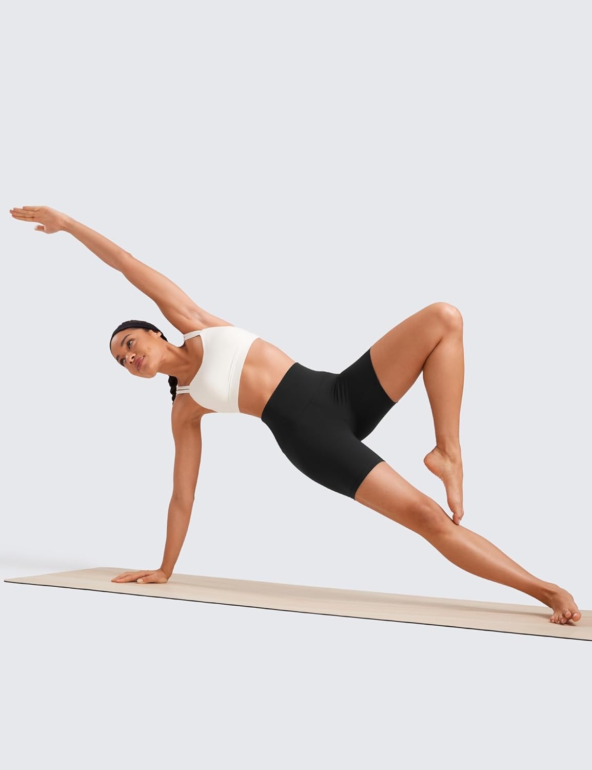 image:imageCRZ YOGA ButterLuxe Biker Shorts 6 High Waisted Workout Running Volleyball Spandex Yoga WomensBlack