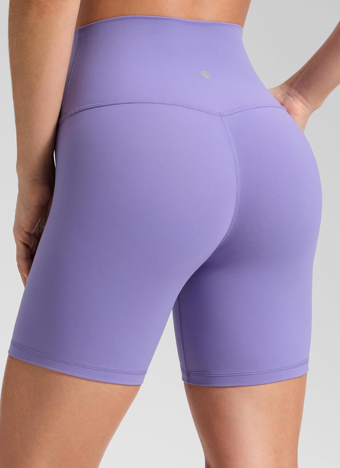 image:imageCRZ YOGA ButterLuxe Biker Shorts 6 High Waisted Workout Running Volleyball Spandex Yoga WomensDark Lavender Purple