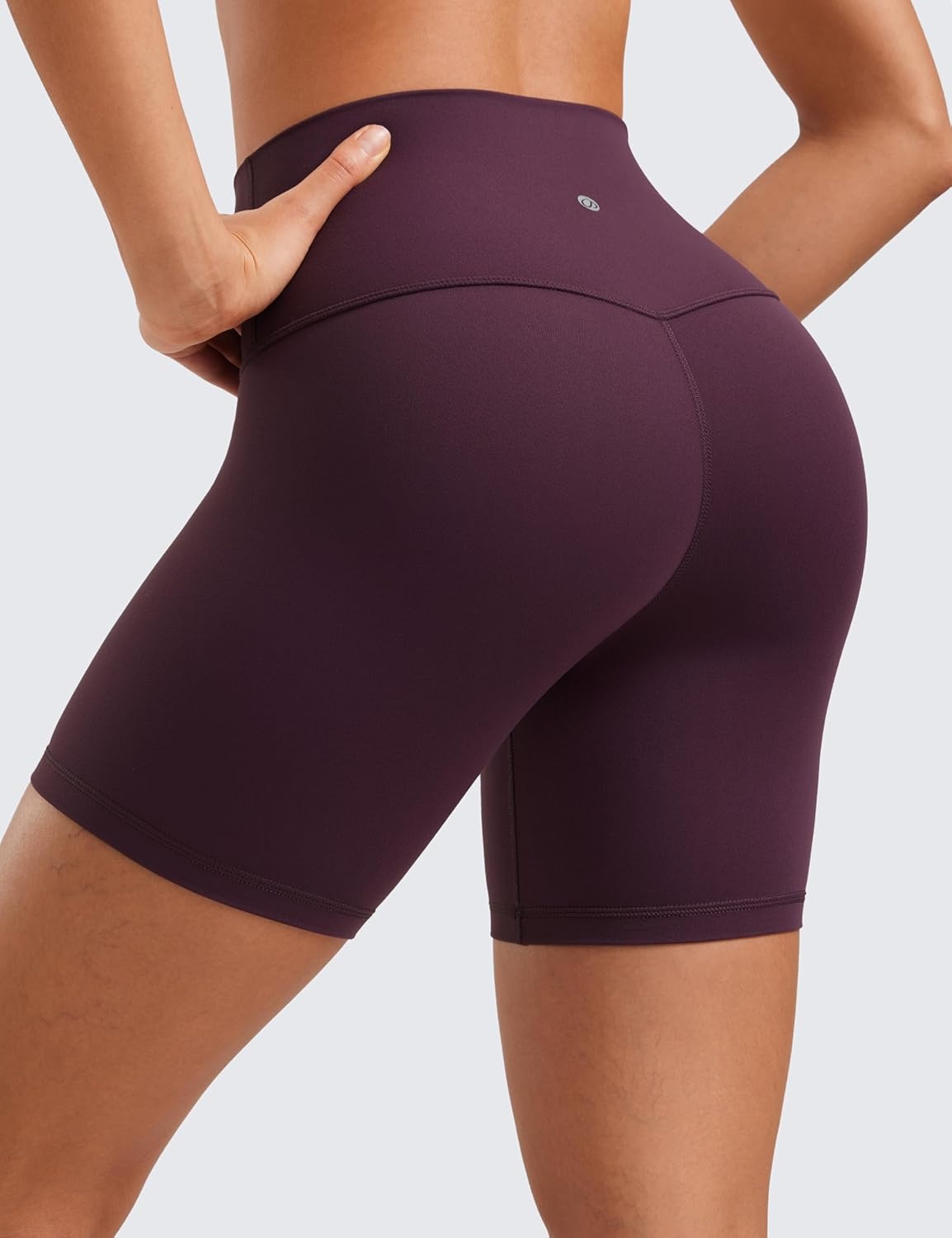 image:imageCRZ YOGA ButterLuxe Biker Shorts 6 High Waisted Workout Running Volleyball Spandex Yoga WomensDeep Purple