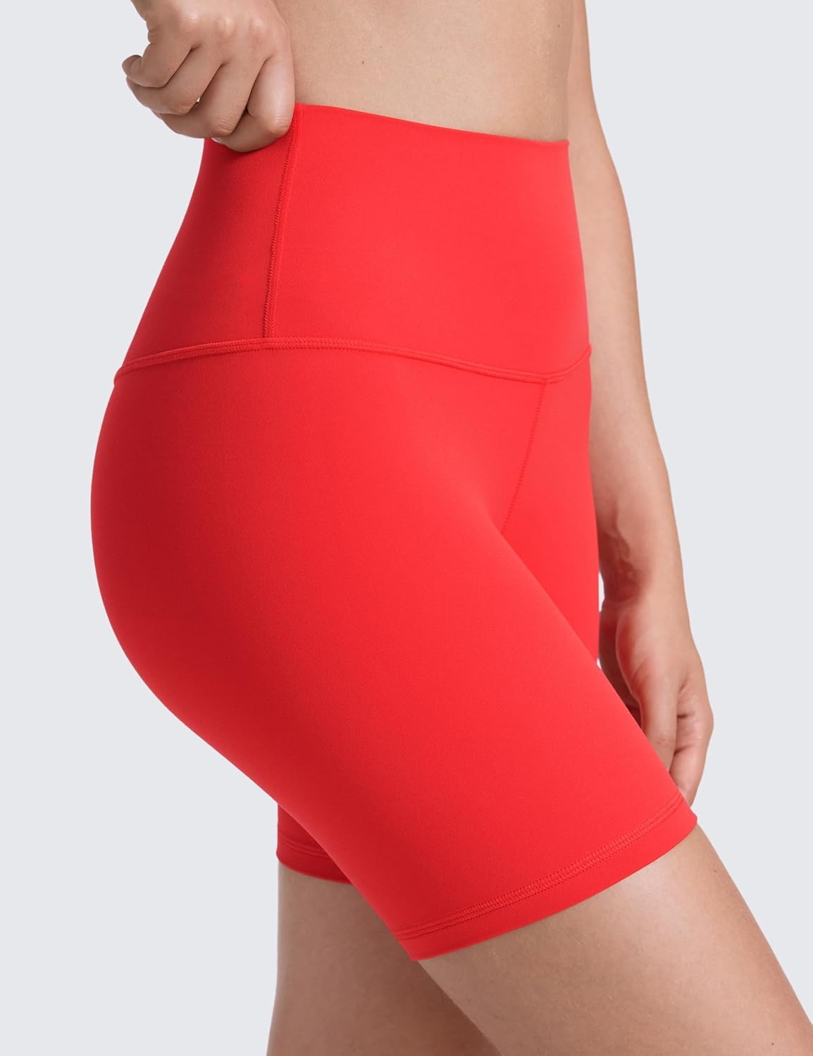 image:imageCRZ YOGA ButterLuxe Biker Shorts 6 High Waisted Workout Running Volleyball Spandex Yoga WomensDeep Red