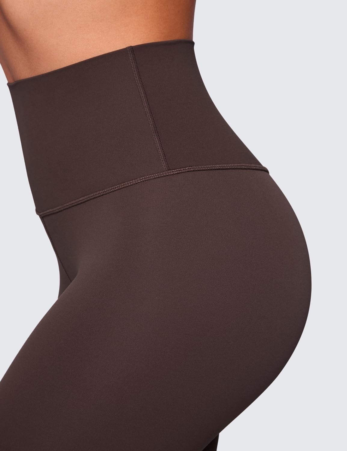 image:imageCRZ YOGA ButterLuxe Biker Shorts 6 High Waisted Workout Running Volleyball Spandex Yoga WomensHot Fudge Brown