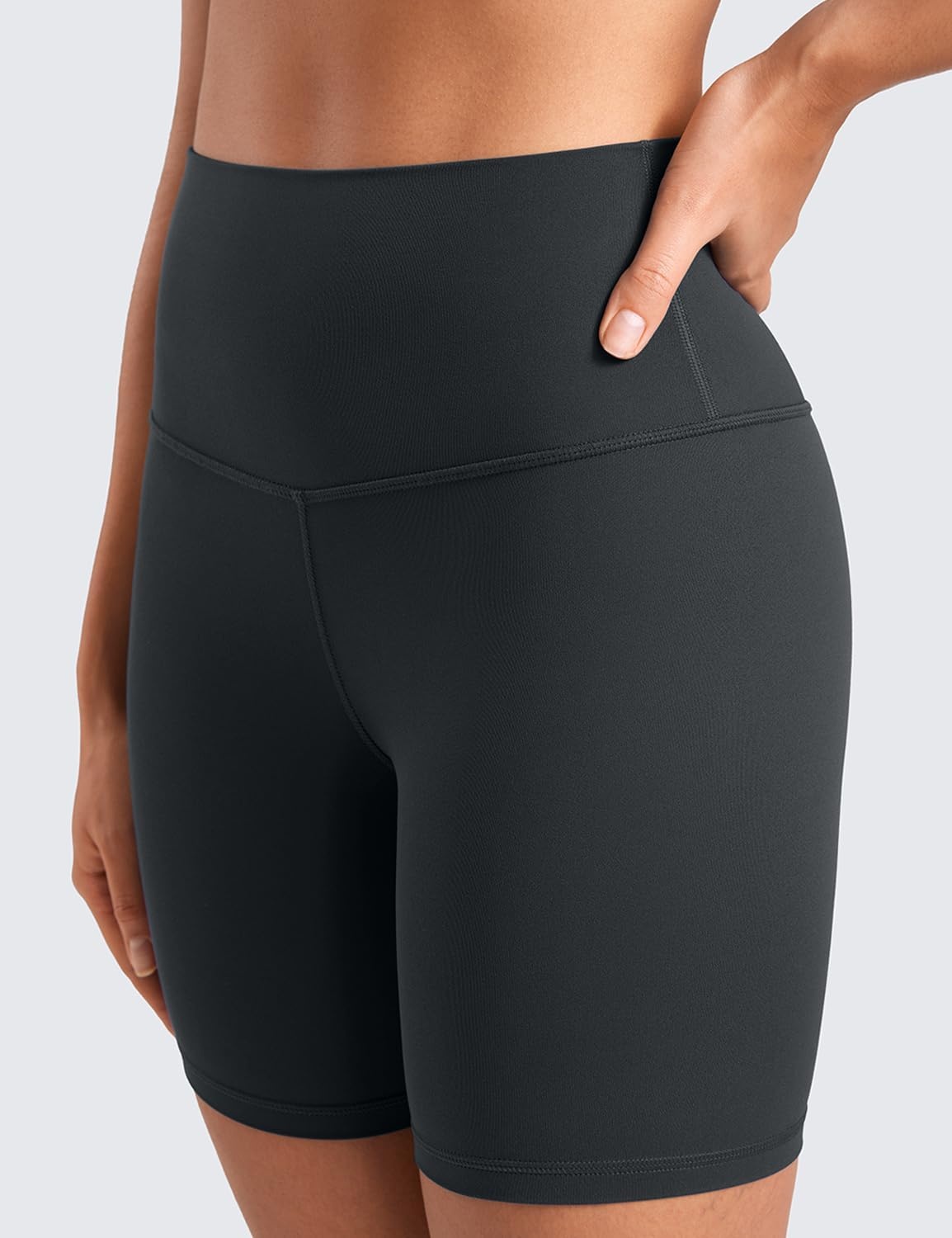 image:imageCRZ YOGA ButterLuxe Biker Shorts 6 High Waisted Workout Running Volleyball Spandex Yoga WomensMelanite