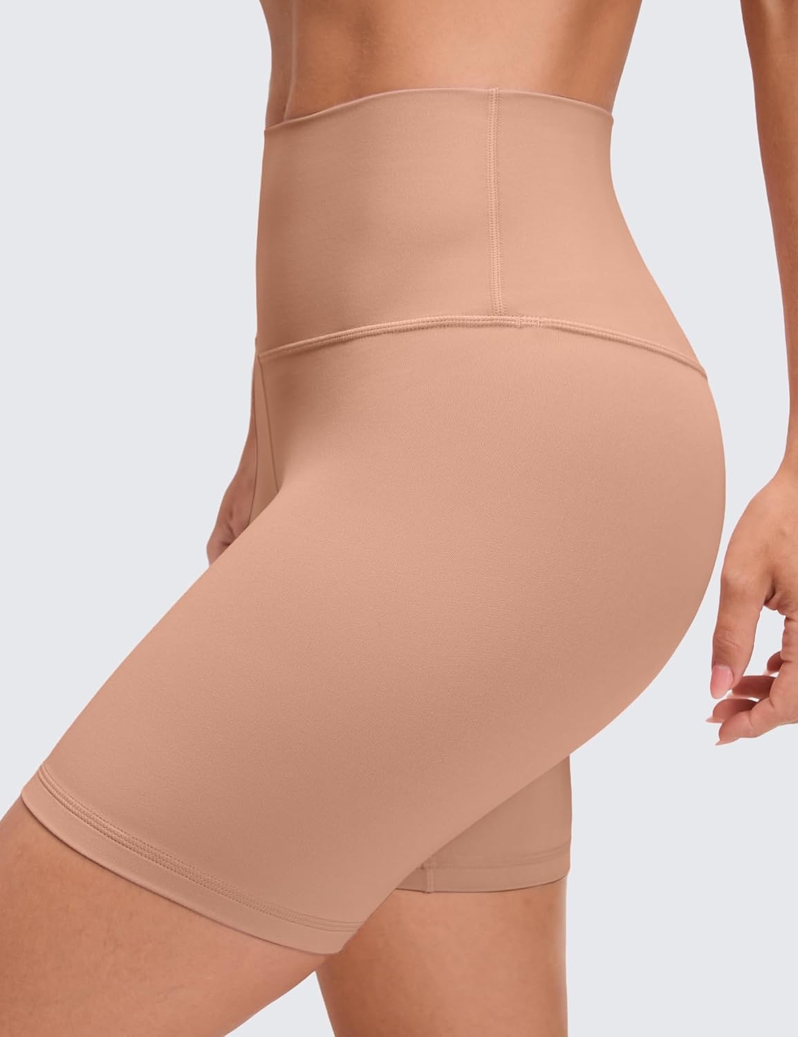 image:imageCRZ YOGA ButterLuxe Biker Shorts 6 High Waisted Workout Running Volleyball Spandex Yoga WomensMocha Mousse