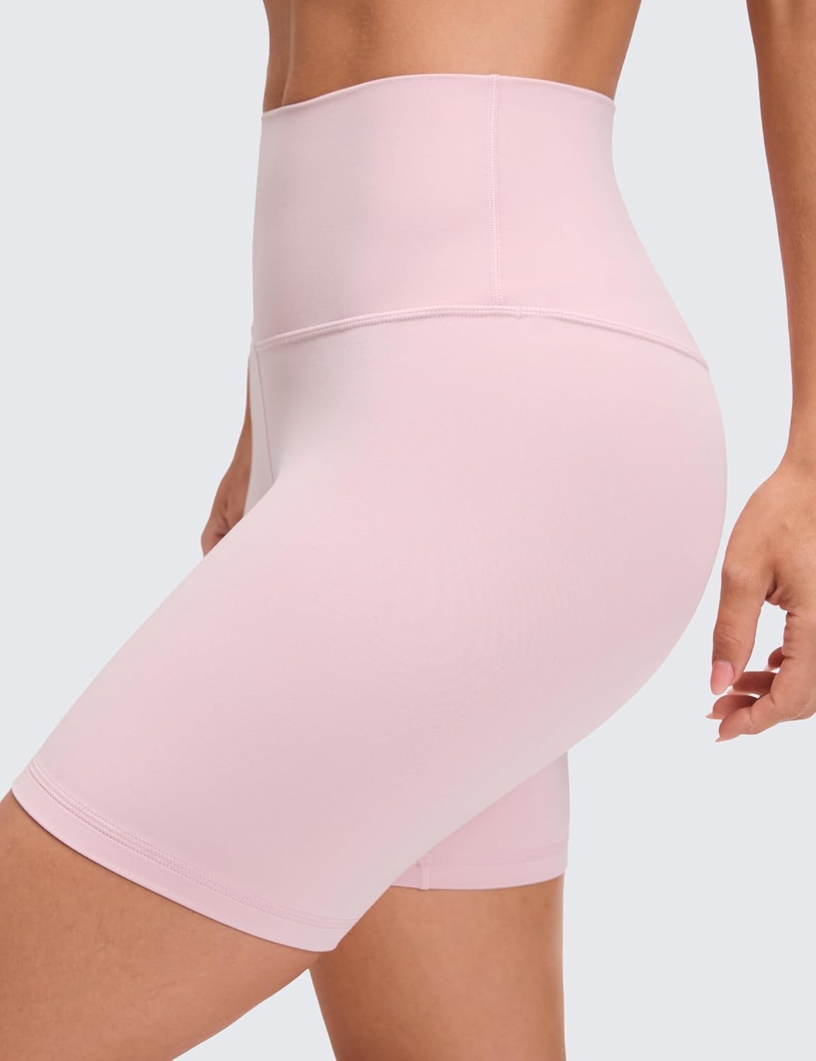 image:imageCRZ YOGA ButterLuxe Biker Shorts 6 High Waisted Workout Running Volleyball Spandex Yoga WomensPink Haze