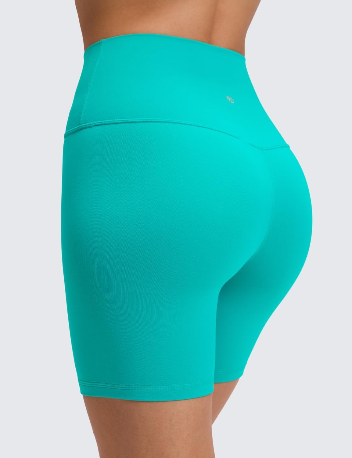 image:imageCRZ YOGA ButterLuxe Biker Shorts 6 High Waisted Workout Running Volleyball Spandex Yoga WomensTropics Teal