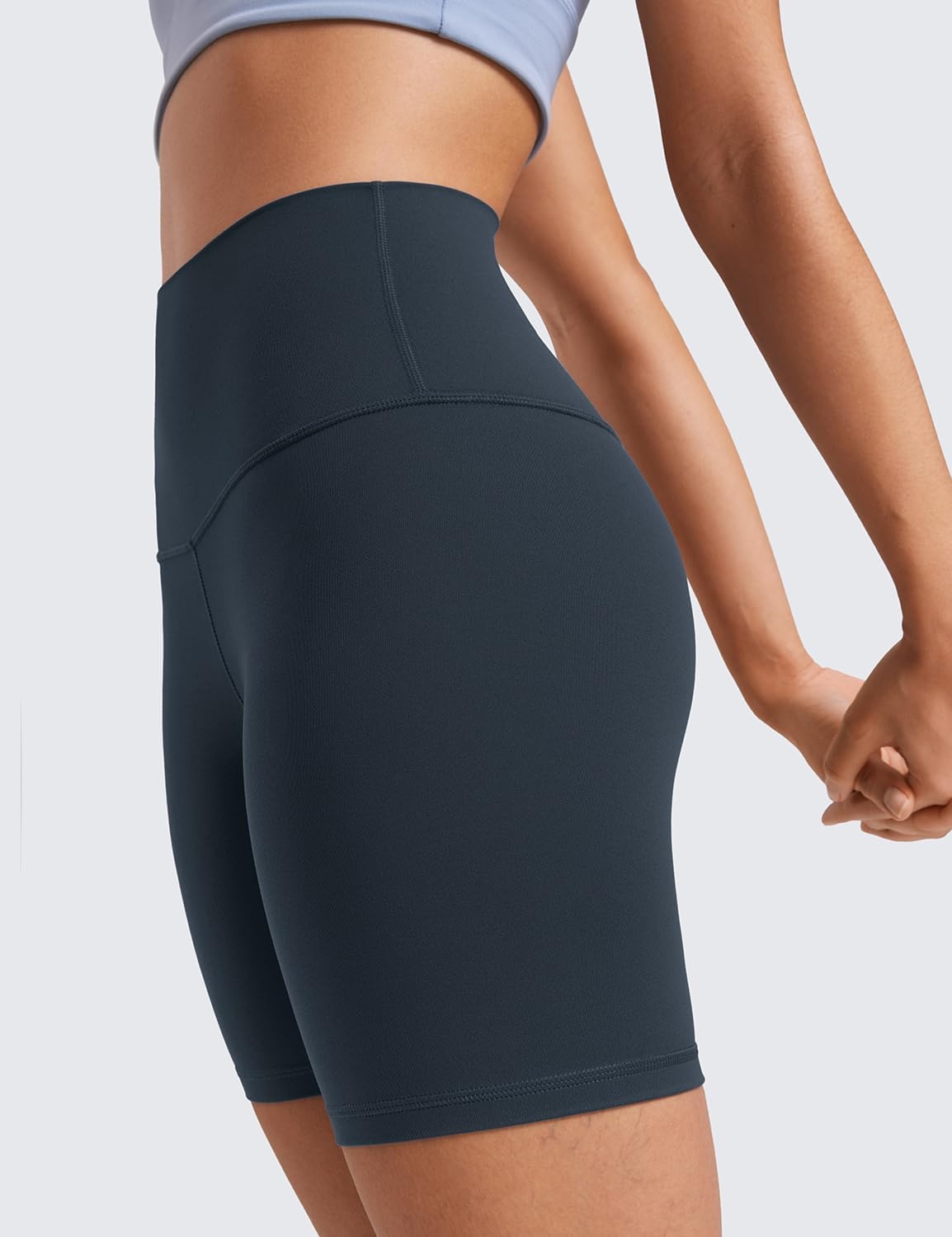 image:imageCRZ YOGA ButterLuxe Biker Shorts 6 High Waisted Workout Running Volleyball Spandex Yoga WomensTrue Navy