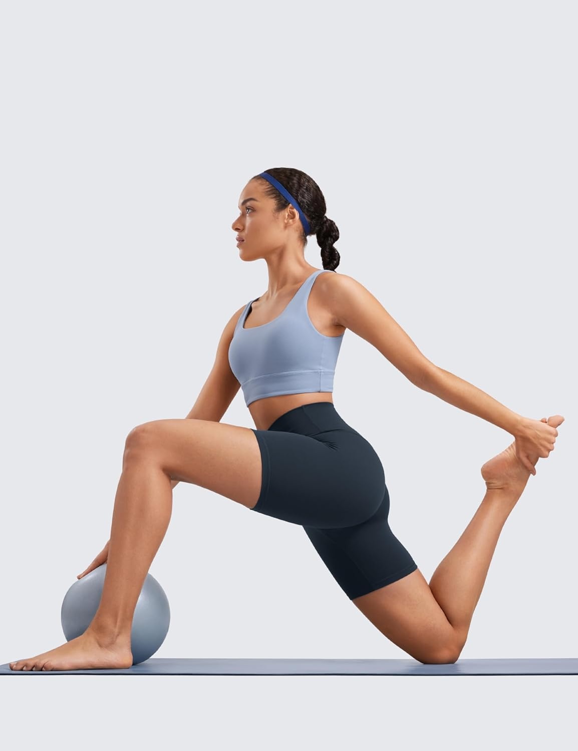 image:imageCRZ YOGA ButterLuxe Biker Shorts 6 High Waisted Workout Running Volleyball Spandex Yoga WomensTrue Navy