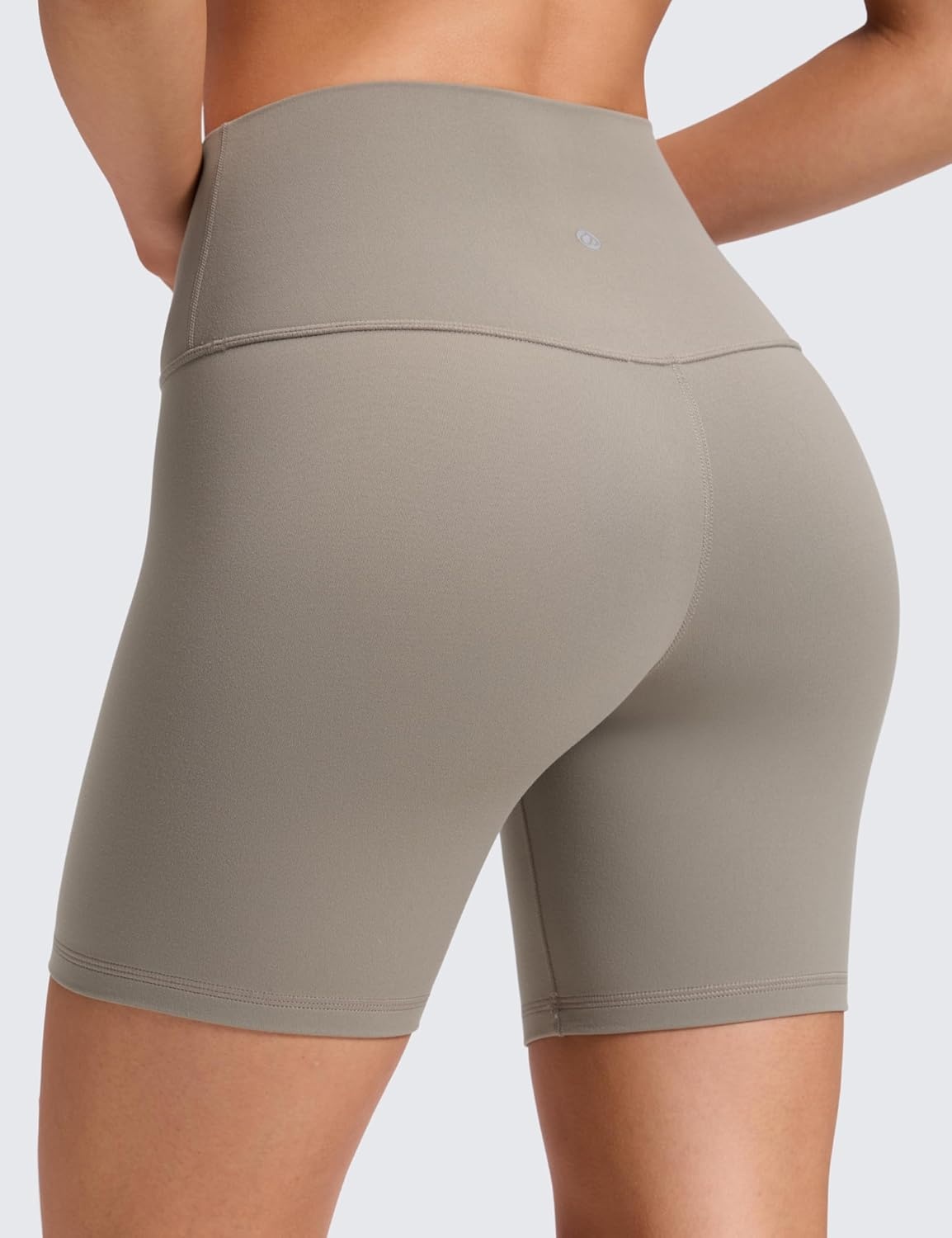 image:imageCRZ YOGA ButterLuxe Biker Shorts 6 High Waisted Workout Running Volleyball Spandex Yoga WomensWarm Ash Grey