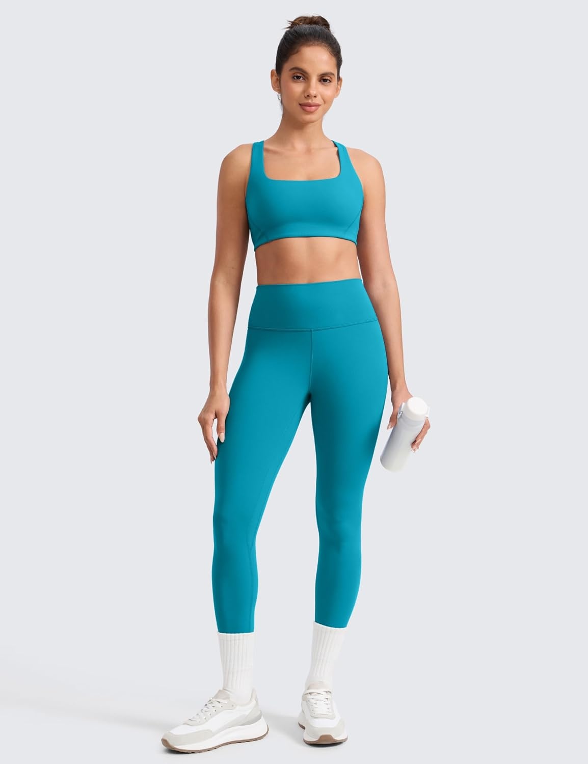 image:imageCRZ YOGA Butterlift Workout Leggings 25 High Waisted Pilates Gym Athletic Womens Yoga Pants Buttery SoftHawaiian Blue