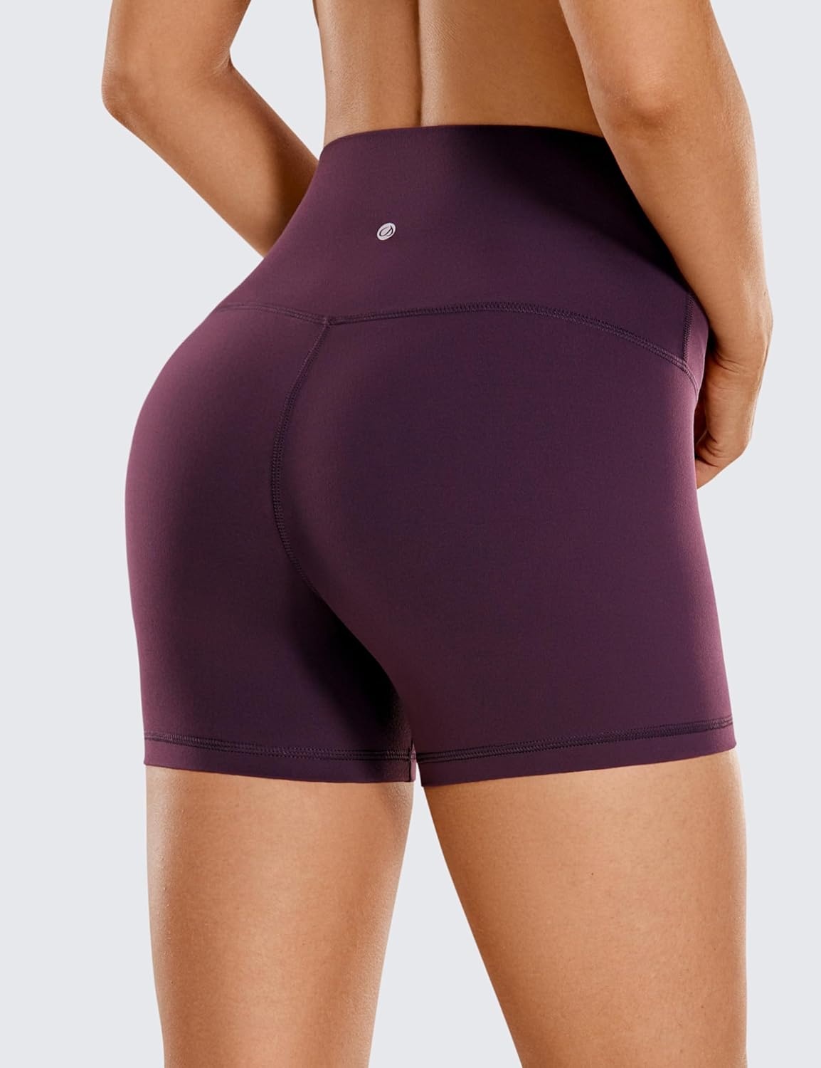 image:imageCRZ YOGA Butterluxe Biker Shorts 4 High Waisted Booty Workout Volleyball Yoga Womens SpandexDeep Purple