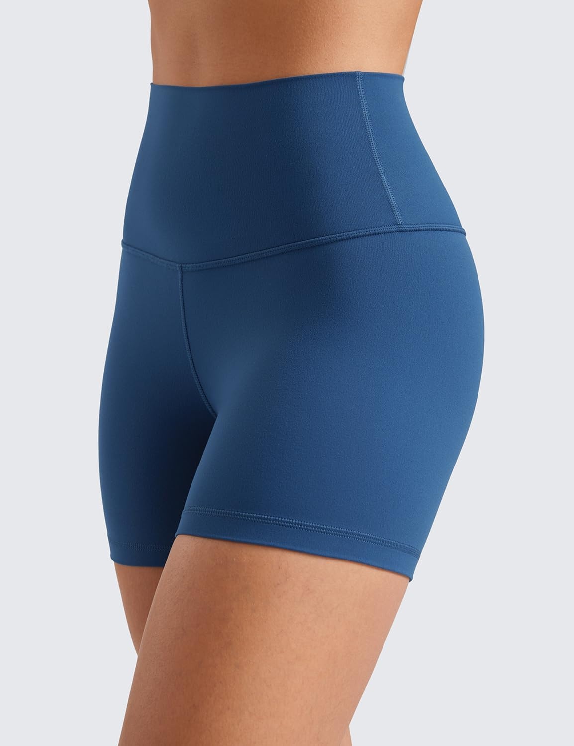 image:imageCRZ YOGA Butterluxe Biker Shorts 4 High Waisted Booty Workout Volleyball Yoga Womens SpandexFrench Navy