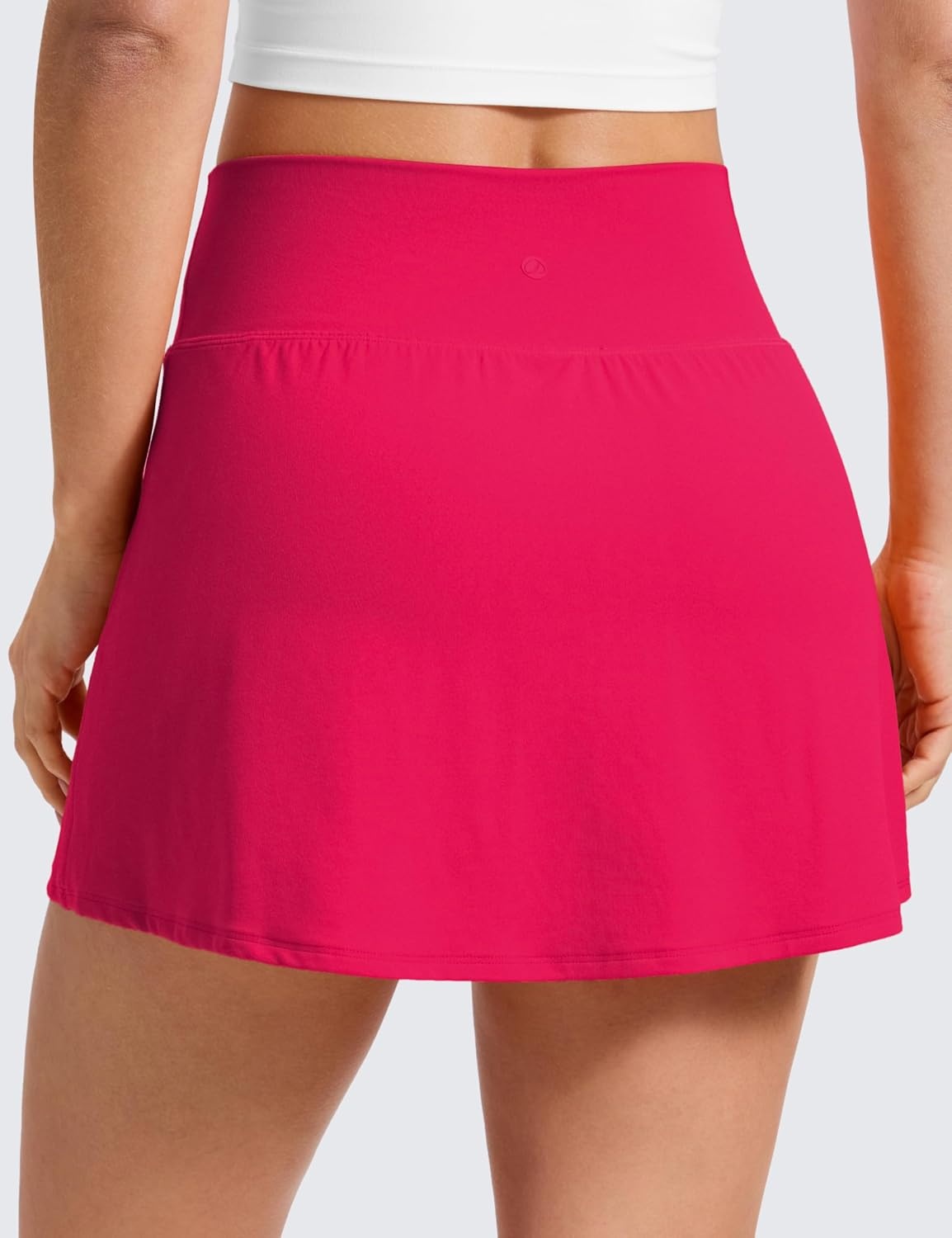 image:imageCRZ YOGA Butterluxe High Waisted Tennis Skirts for Women Mini Lined A Line Golf Casual Skort with Inner PocketsViva Magenta