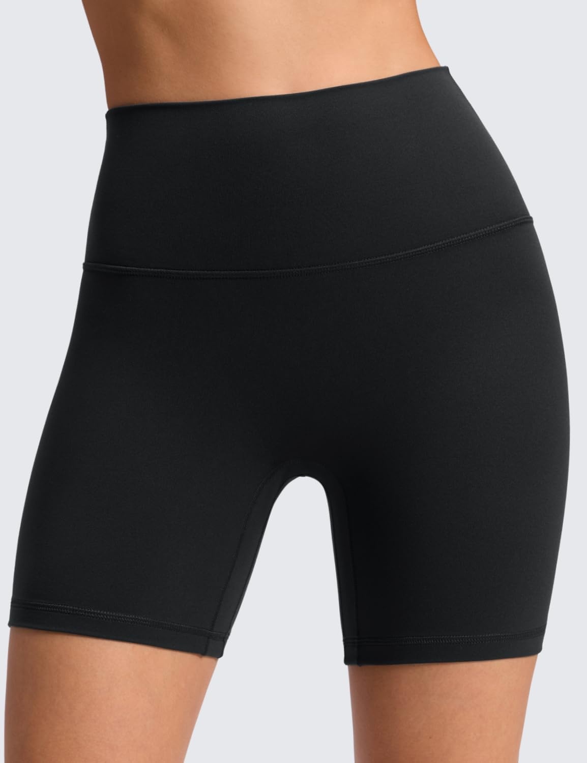 image:imageCRZ YOGA Butterluxe No Front Seam Biker Shorts 6 High Waisted Lounge Pilates Workout Athletic Womens Buttery SoftBlack