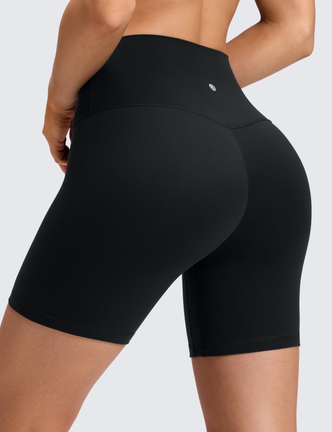 image:imageCRZ YOGA Butterluxe No Front Seam Biker Shorts 6 High Waisted Lounge Pilates Workout Athletic Womens Buttery SoftBlack