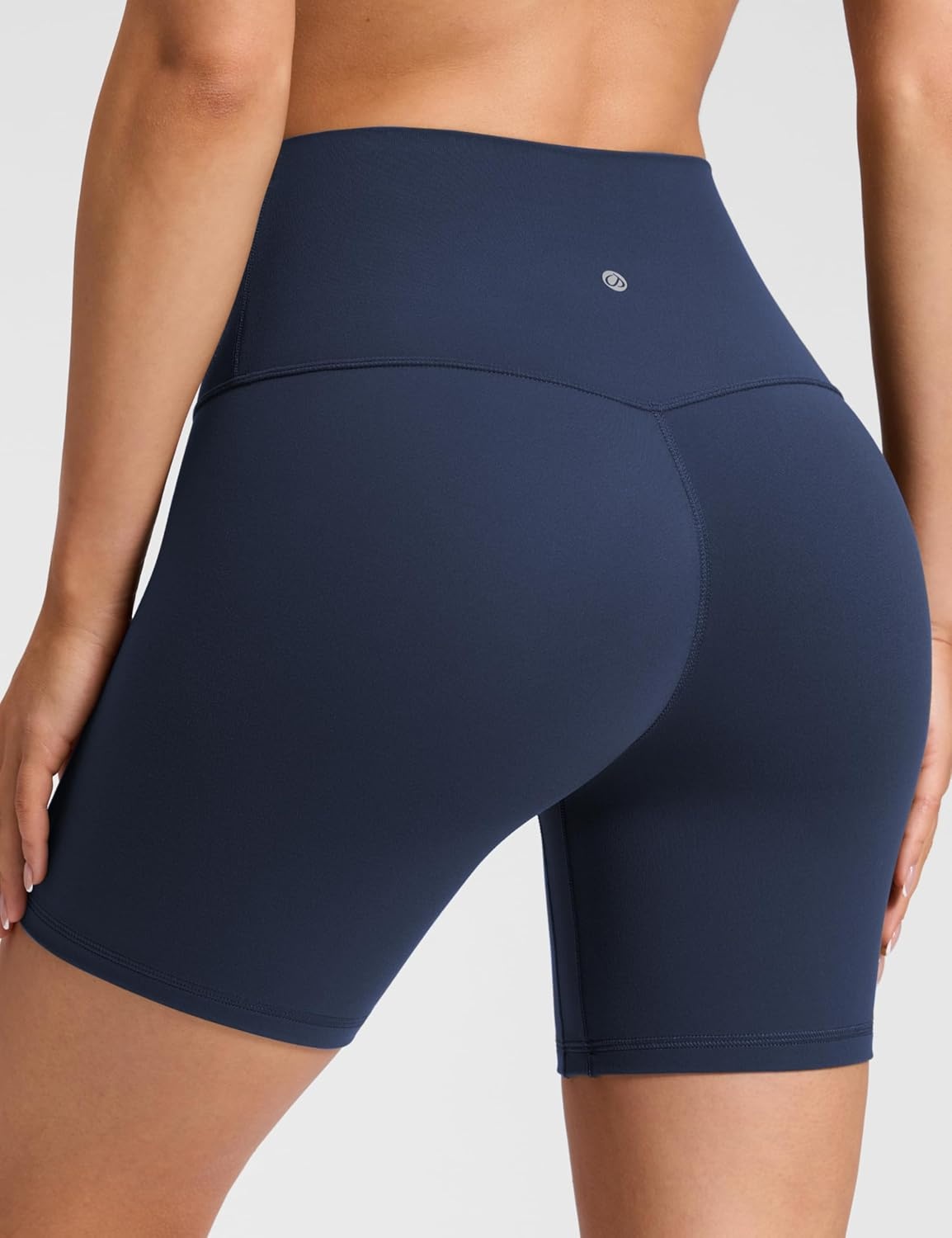 image:imageCRZ YOGA Butterluxe No Front Seam Biker Shorts 6 High Waisted Lounge Pilates Workout Athletic Womens Buttery SoftClub Blue