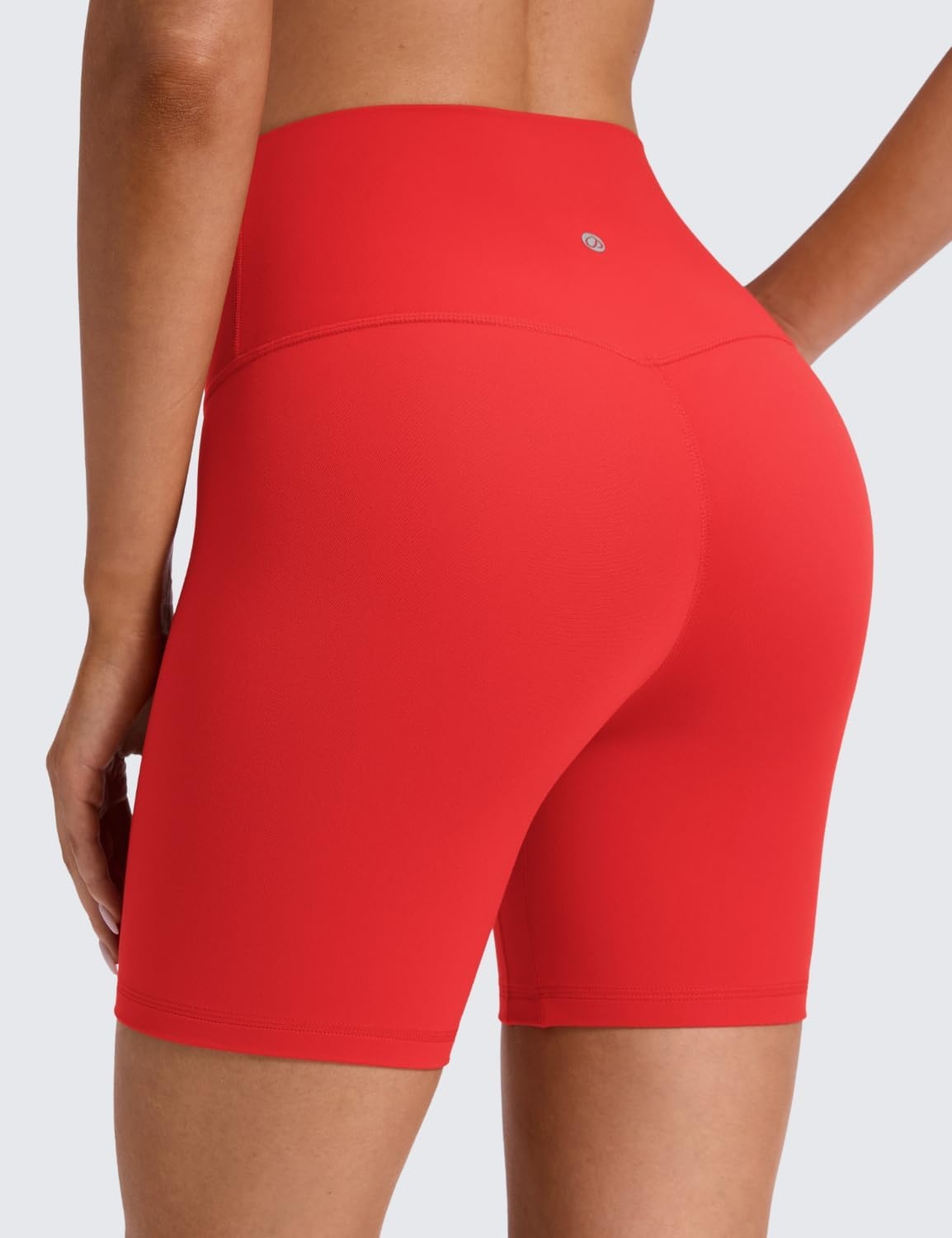 image:imageCRZ YOGA Butterluxe No Front Seam Biker Shorts 6 High Waisted Lounge Pilates Workout Athletic Womens Buttery SoftDeep Red
