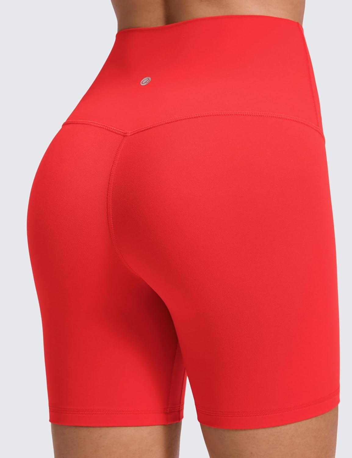 image:imageCRZ YOGA Butterluxe No Front Seam Biker Shorts 6 High Waisted Lounge Pilates Workout Athletic Womens Buttery SoftDeep Red