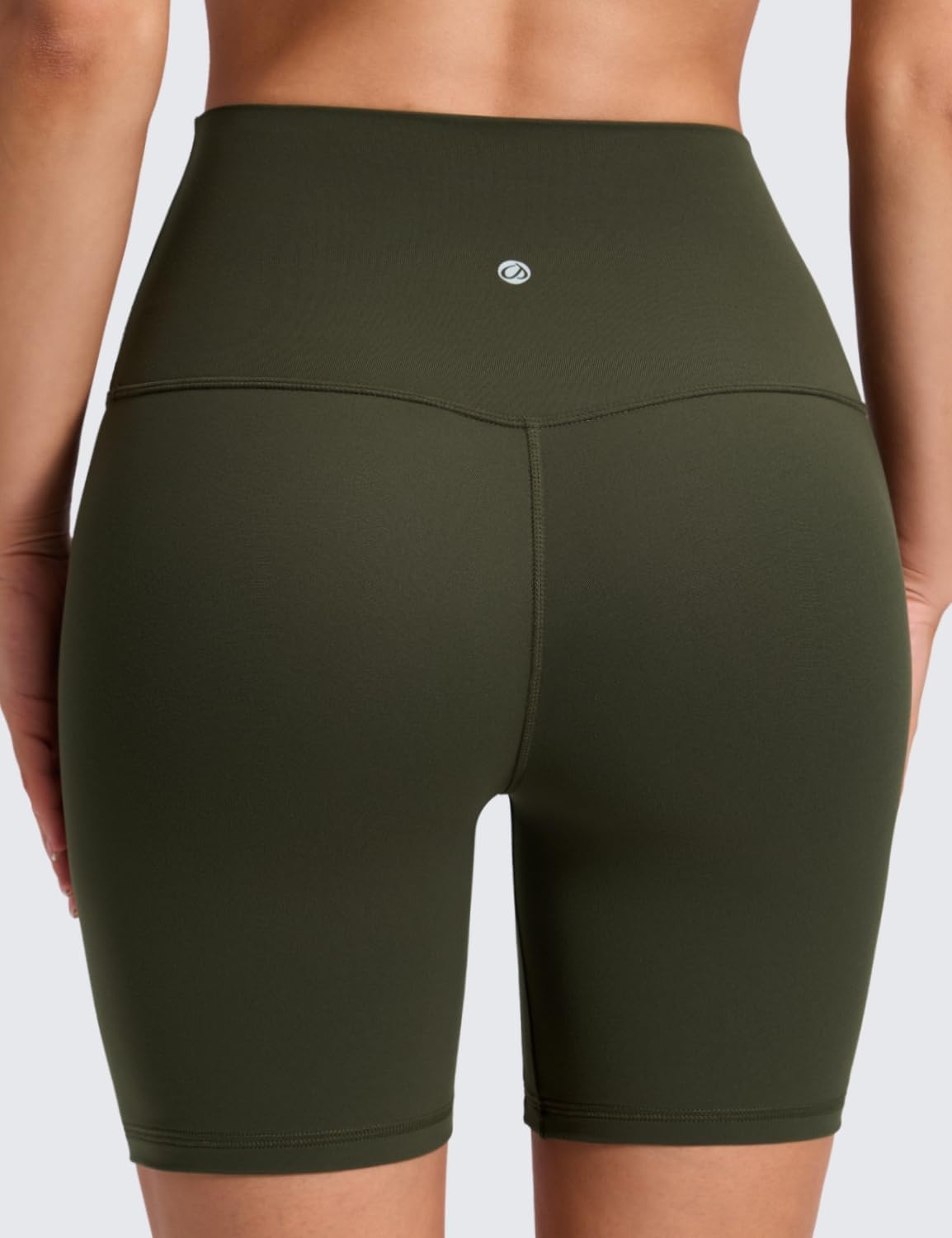 image:imageCRZ YOGA Butterluxe No Front Seam Biker Shorts 6 High Waisted Lounge Pilates Workout Athletic Womens Buttery SoftOlive Green