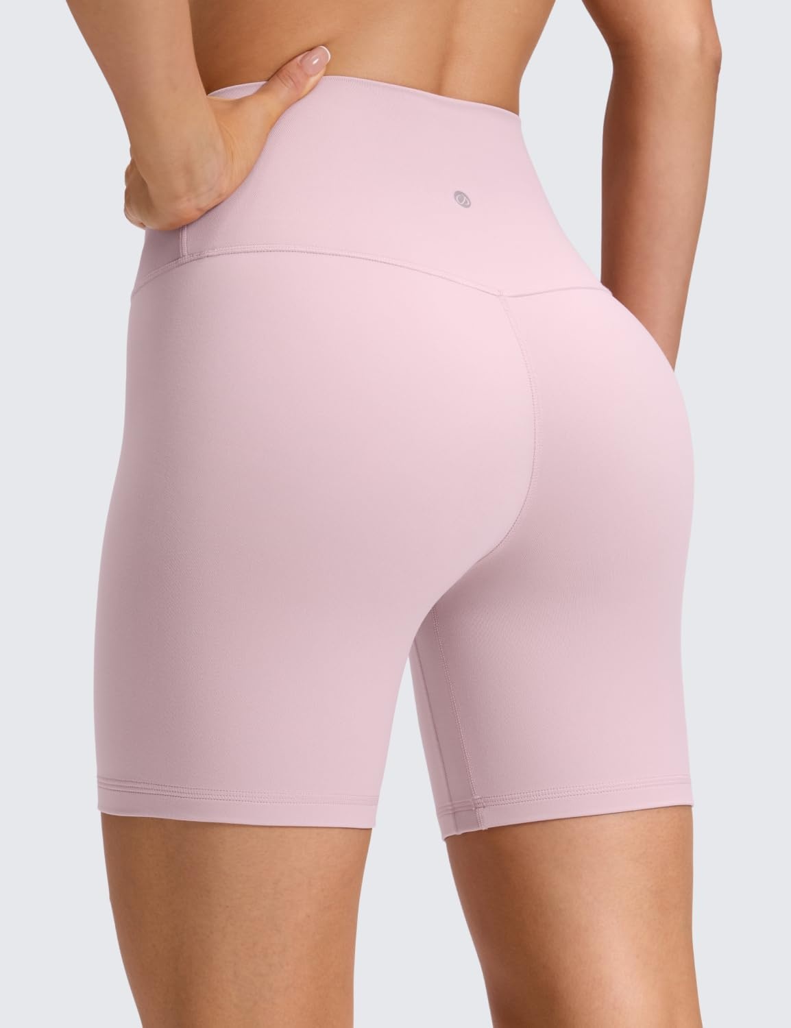 image:imageCRZ YOGA Butterluxe No Front Seam Biker Shorts 6 High Waisted Lounge Pilates Workout Athletic Womens Buttery SoftPink Haze