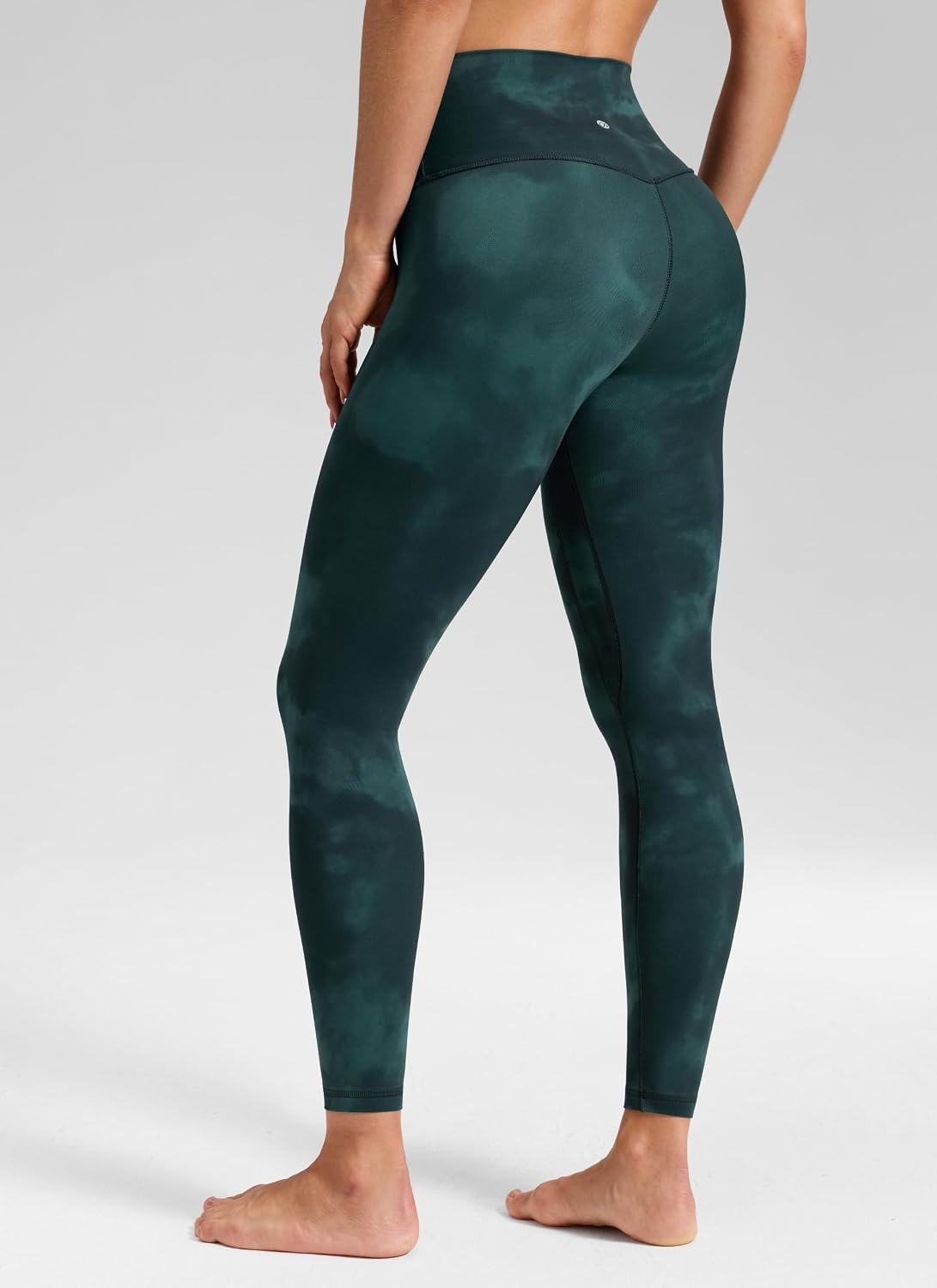 image:imageCRZ YOGA Butterluxe No Front Seam Yoga Leggings 25 High Waisted Womens Lounge Pants Pilates Workout Athletic Buttery SoftGreen Tiedye Flowers