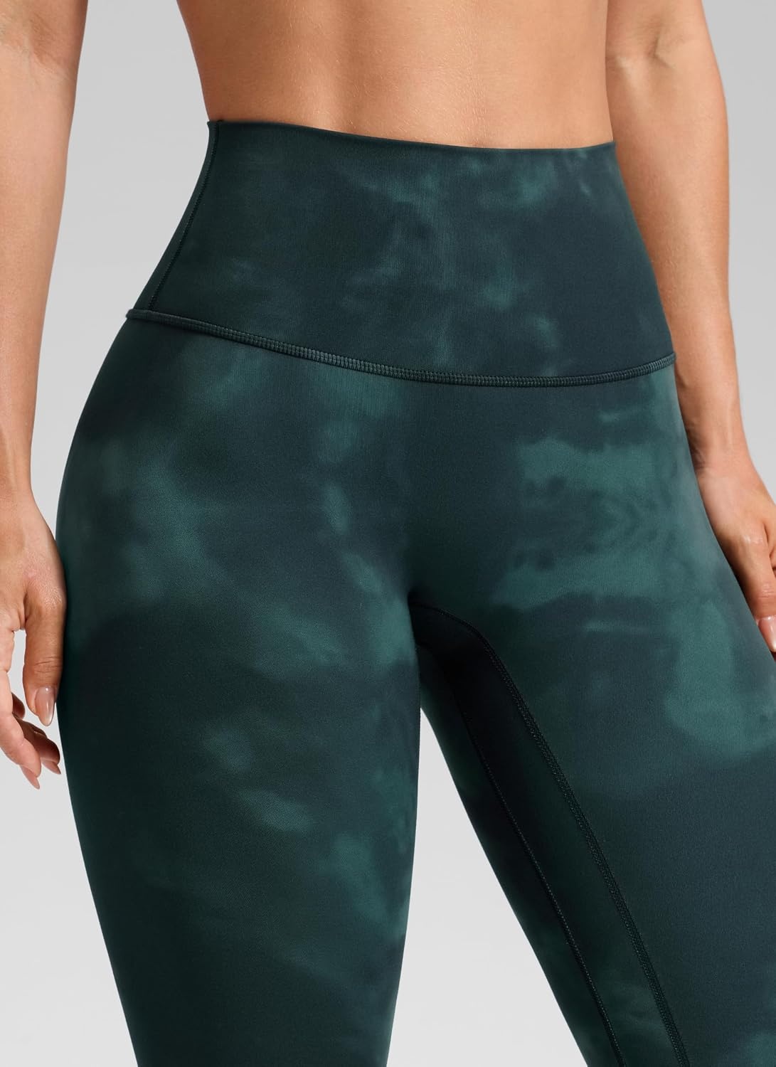 image:imageCRZ YOGA Butterluxe No Front Seam Yoga Leggings 25 High Waisted Womens Lounge Pants Pilates Workout Athletic Buttery SoftGreen Tiedye Flowers