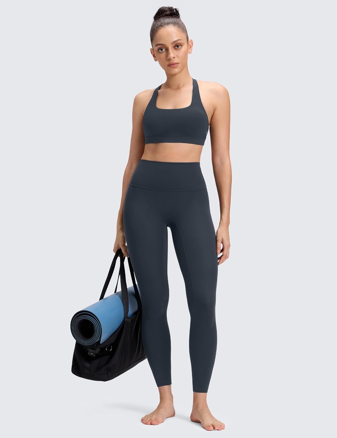 image:imageCRZ YOGA Butterluxe No Front Seam Yoga Leggings 25 High Waisted Womens Lounge Pants Pilates Workout Athletic Buttery SoftTrue Navy