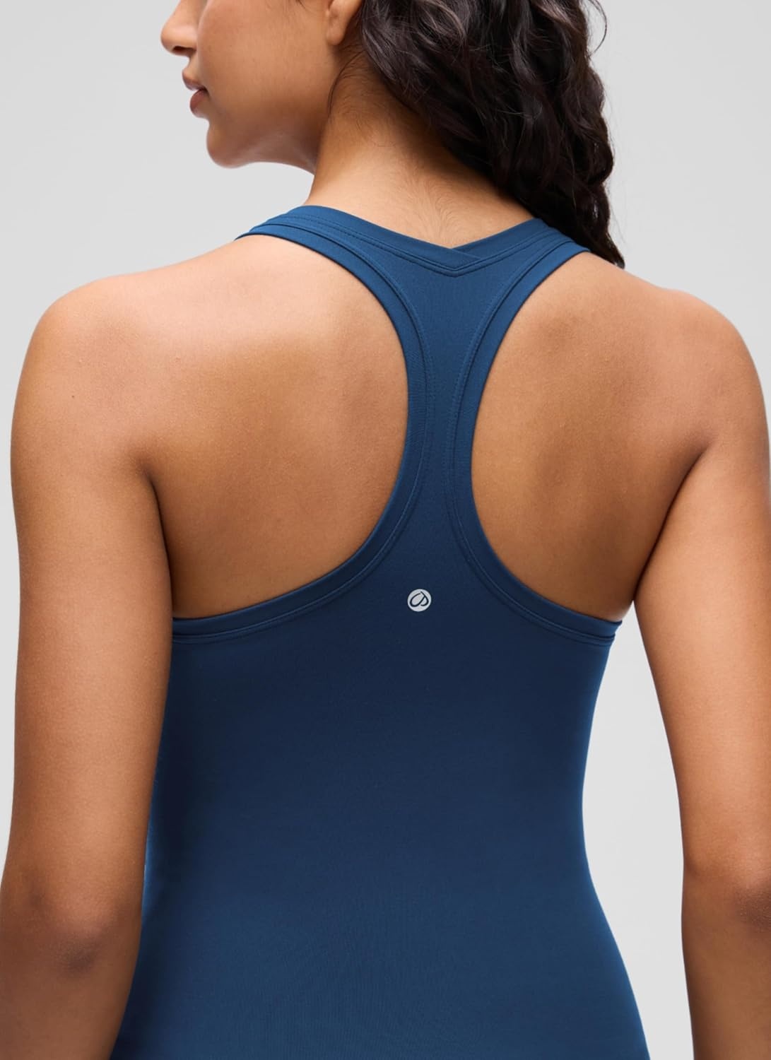 image:imageCRZ YOGA Butterluxe Racerback Tank Tops for Women Yoga Workout Casual Gym Athletic Camisole Tight Sleeveless ShirtsFrench Navy