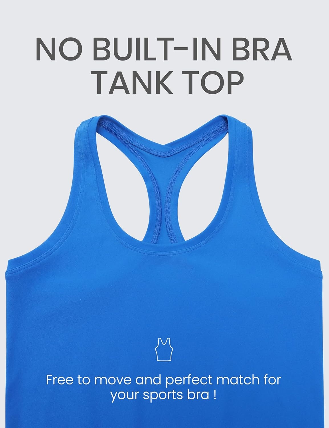 image:imageCRZ YOGA Butterluxe Racerback Tank Tops for Women Yoga Workout Casual Gym Athletic Camisole Tight Sleeveless ShirtsSparkle Blue