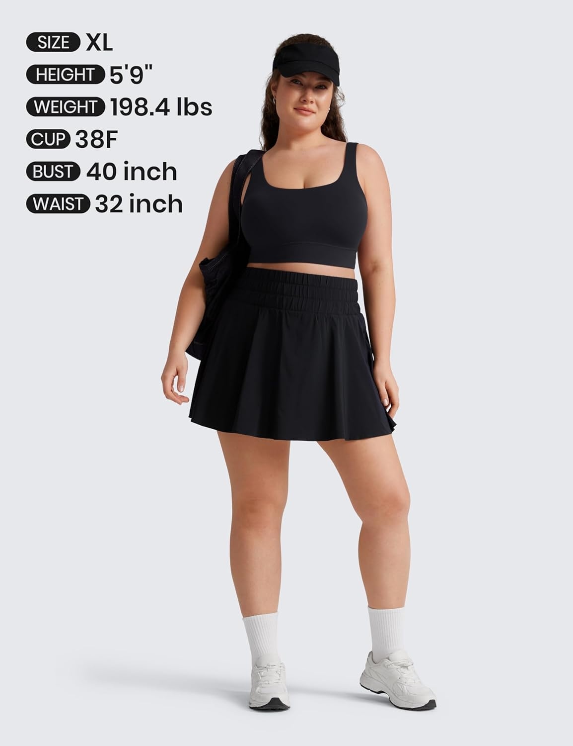 image:imageCRZ YOGA Butterluxe U Back Longline Sports Bras for Women Scoop Neck Padded Yoga Workout Crop Top with Built in PadsBlack