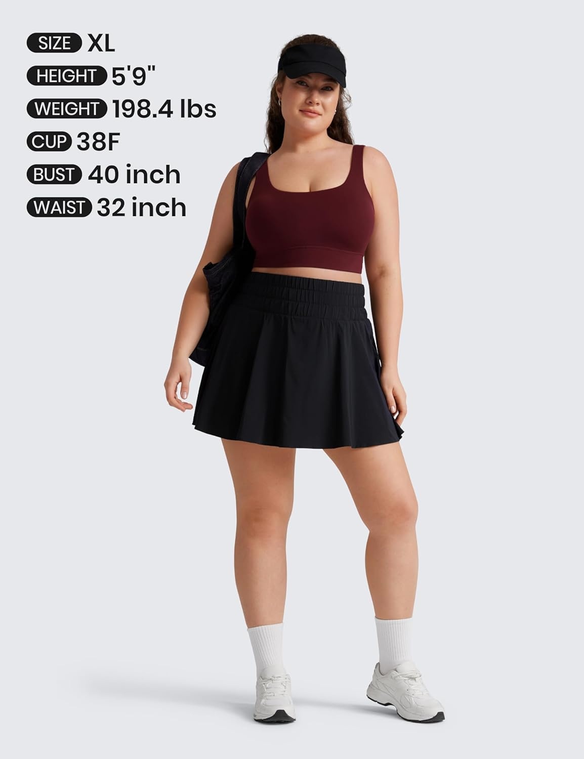 image:imageCRZ YOGA Butterluxe U Back Longline Sports Bras for Women Scoop Neck Padded Yoga Workout Crop Top with Built in PadsRed Merlot
