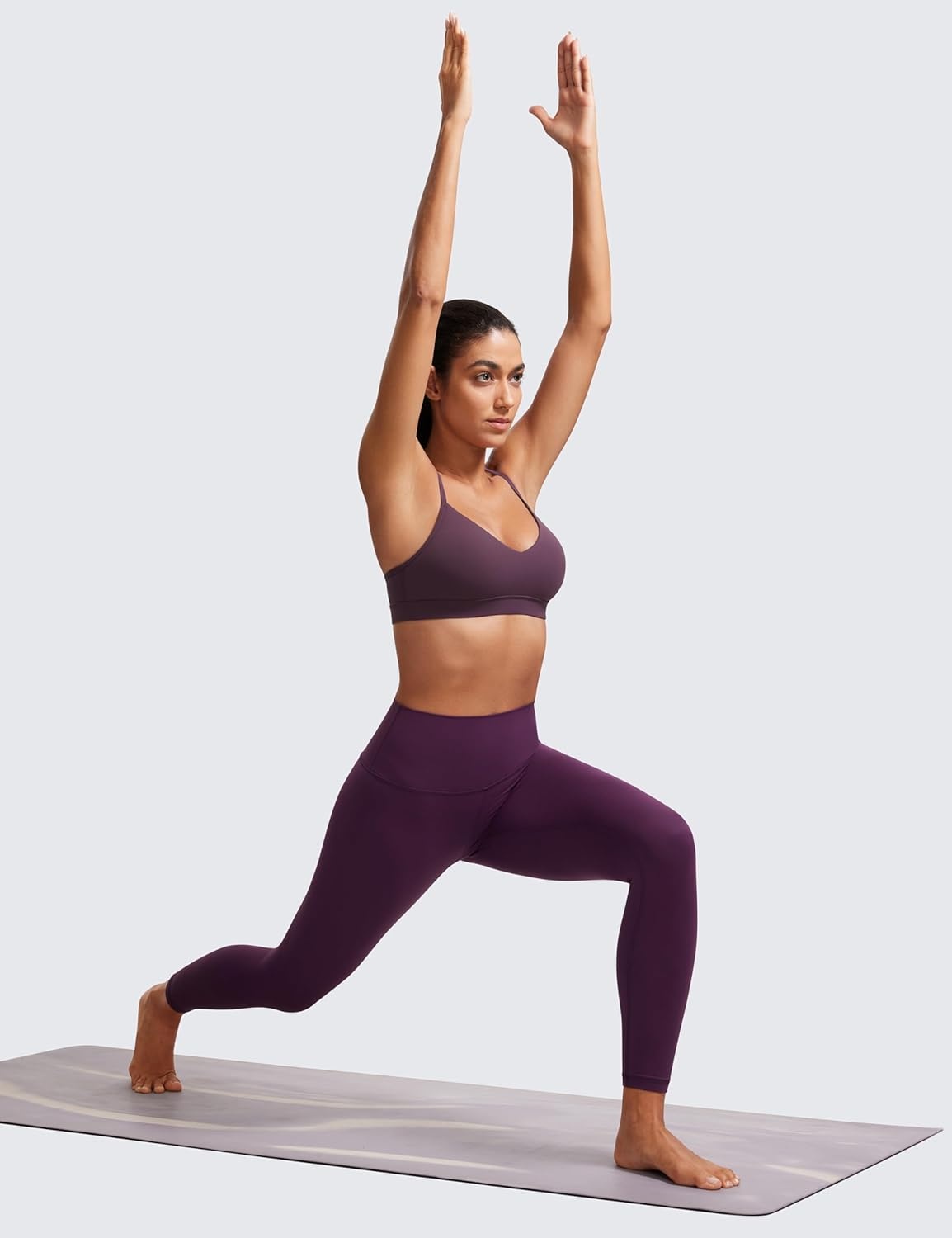 image:imageCRZ YOGA Butterluxe VNeck Sports Bras for Women Adjustable Thin Straps Padded Yoga Top Basic Wireless CamisoleGrape Thistle Purple