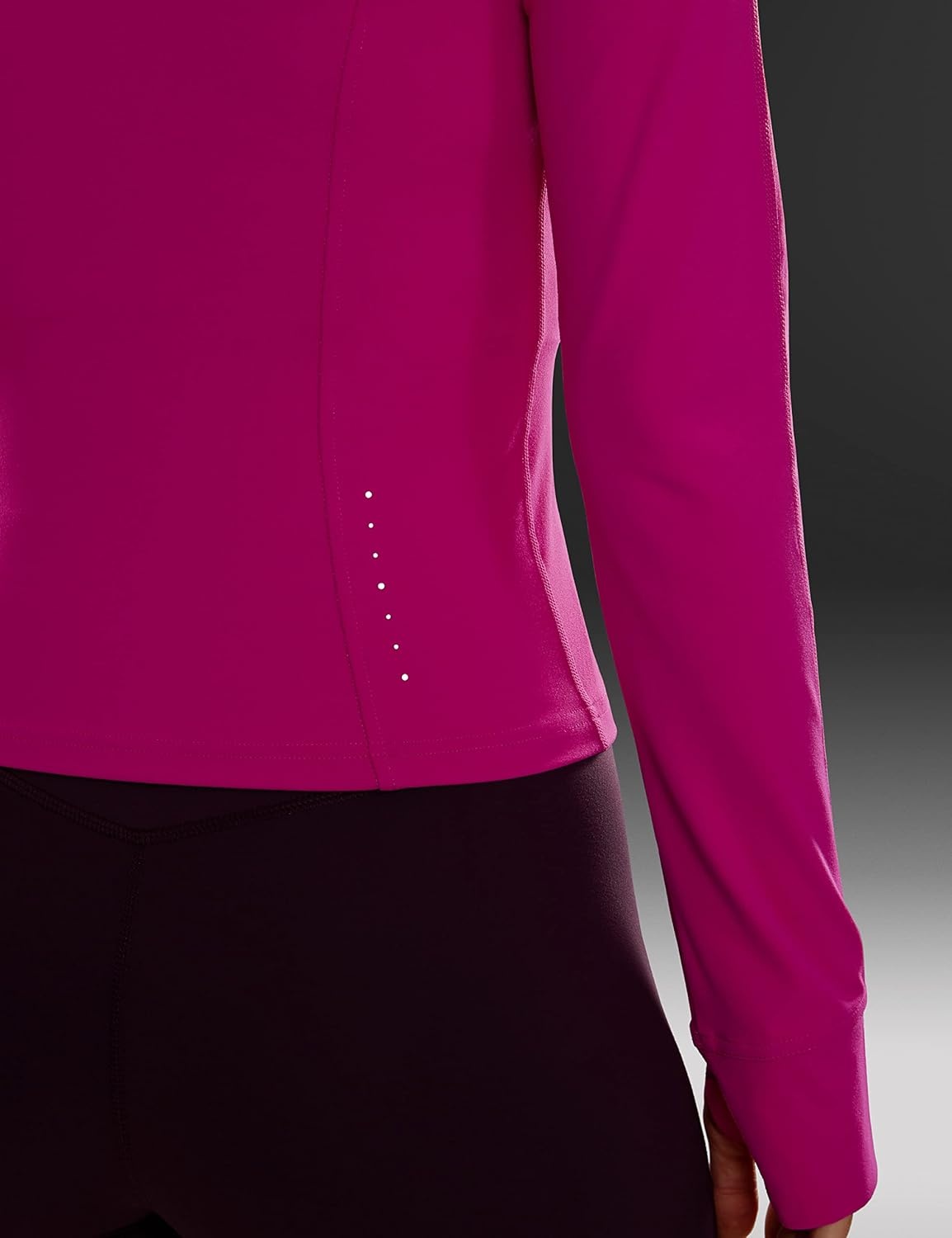 image:imageCRZ YOGA Butterluxe Waist Length Jackets for Women Full Zip Athletic Track Tops with Thumb Holes PocketsHibiscus Purple