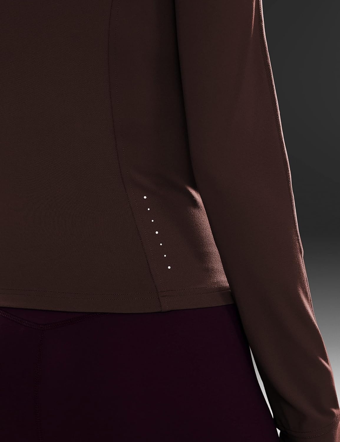 image:imageCRZ YOGA Butterluxe Waist Length Jackets for Women Full Zip Athletic Track Tops with Thumb Holes PocketsTaupe
