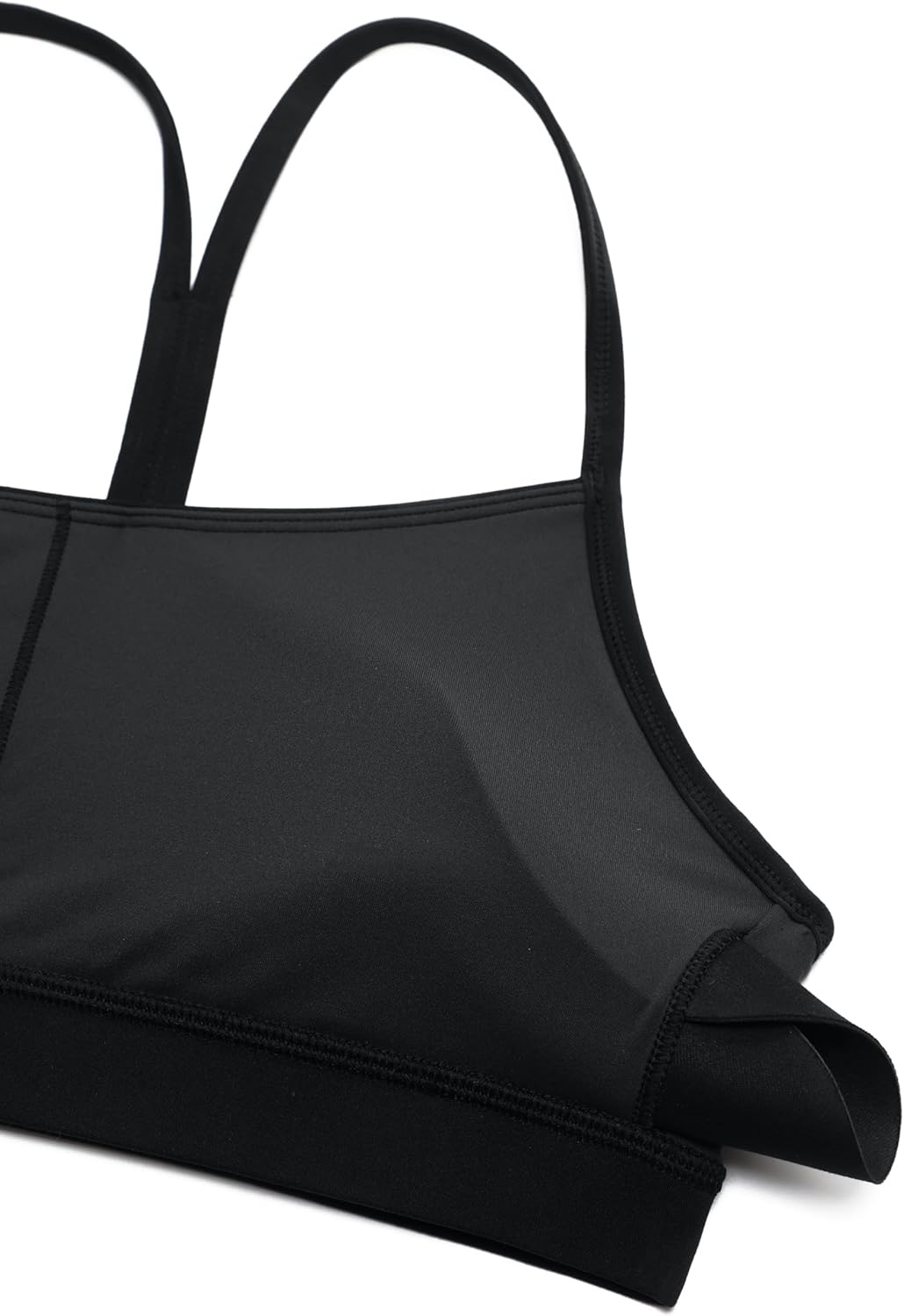 image:imageCRZ YOGA Butterluxe Y Back Sports Bras for Women Padded Racerback Low Impact Spaghetti Thin Strap Workout Yoga TopBlack Tie Dye Flowers