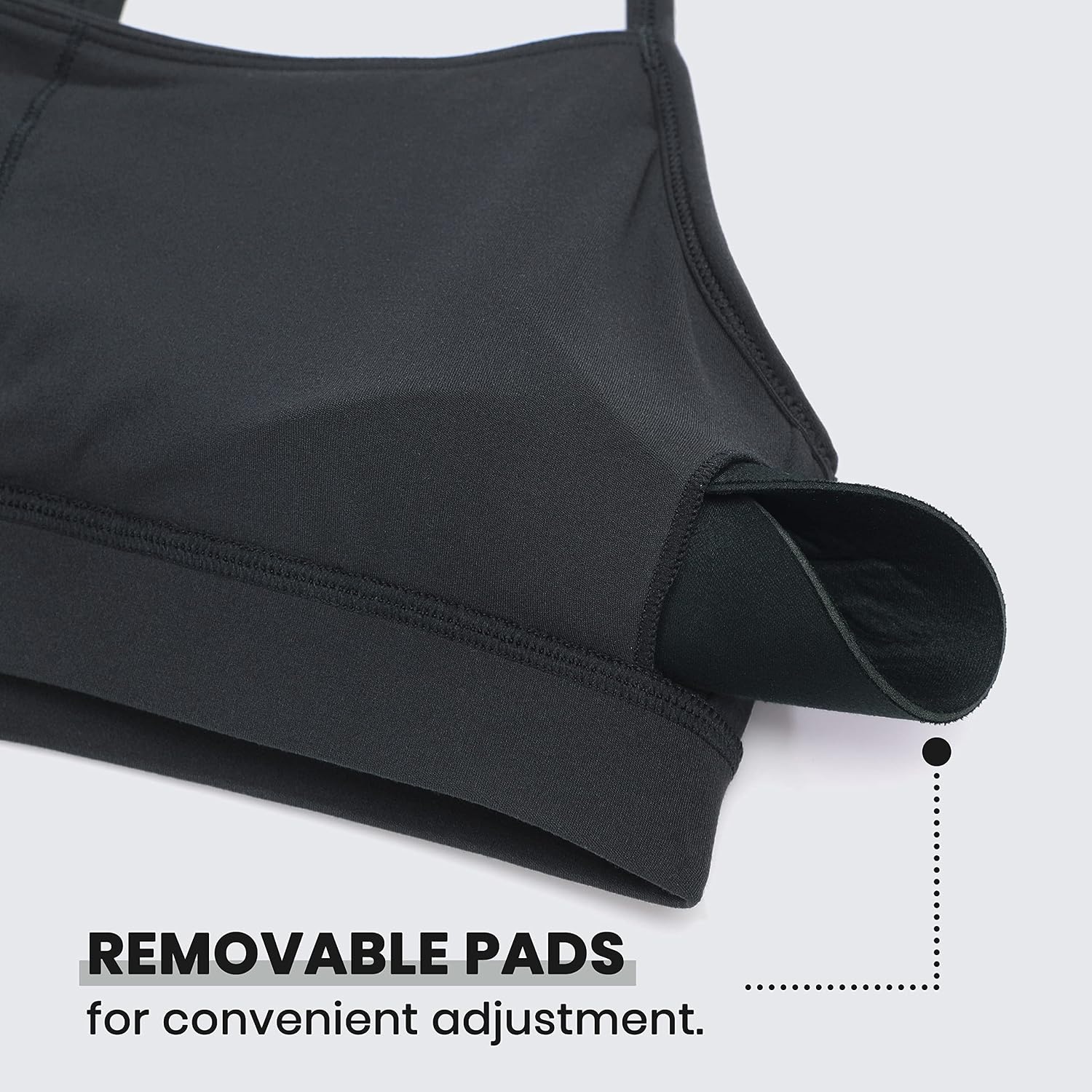 image:imageCRZ YOGA Butterluxe Y Back Sports Bras for Women Padded Racerback Low Impact Spaghetti Thin Strap Workout Yoga TopMelanite