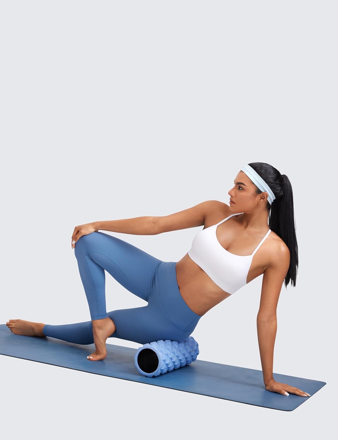 image:imageCRZ YOGA Butterluxe Y Back Sports Bras for Women Padded Racerback Low Impact Spaghetti Thin Strap Workout Yoga TopWhite