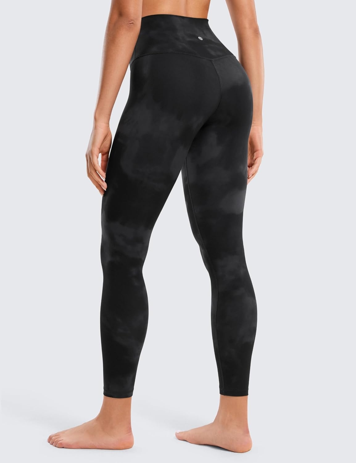 image:imageCRZ YOGA Butterluxe Yoga Leggings 25 High Waisted Buttery Soft Womens Workout Lounge PantsBlack Tie Dye Flowers