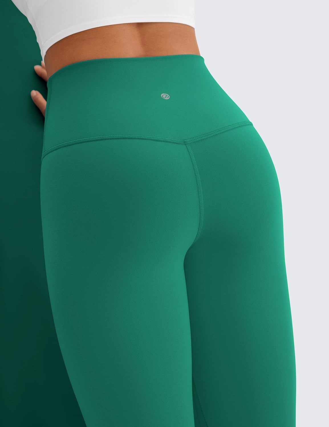 image:imageCRZ YOGA Butterluxe Yoga Leggings 25 High Waisted Buttery Soft Womens Workout Lounge PantsCascadia Green