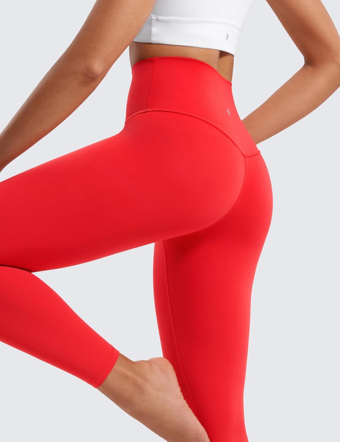 image:imageCRZ YOGA Butterluxe Yoga Leggings 25 High Waisted Buttery Soft Womens Workout Lounge PantsDeep Red