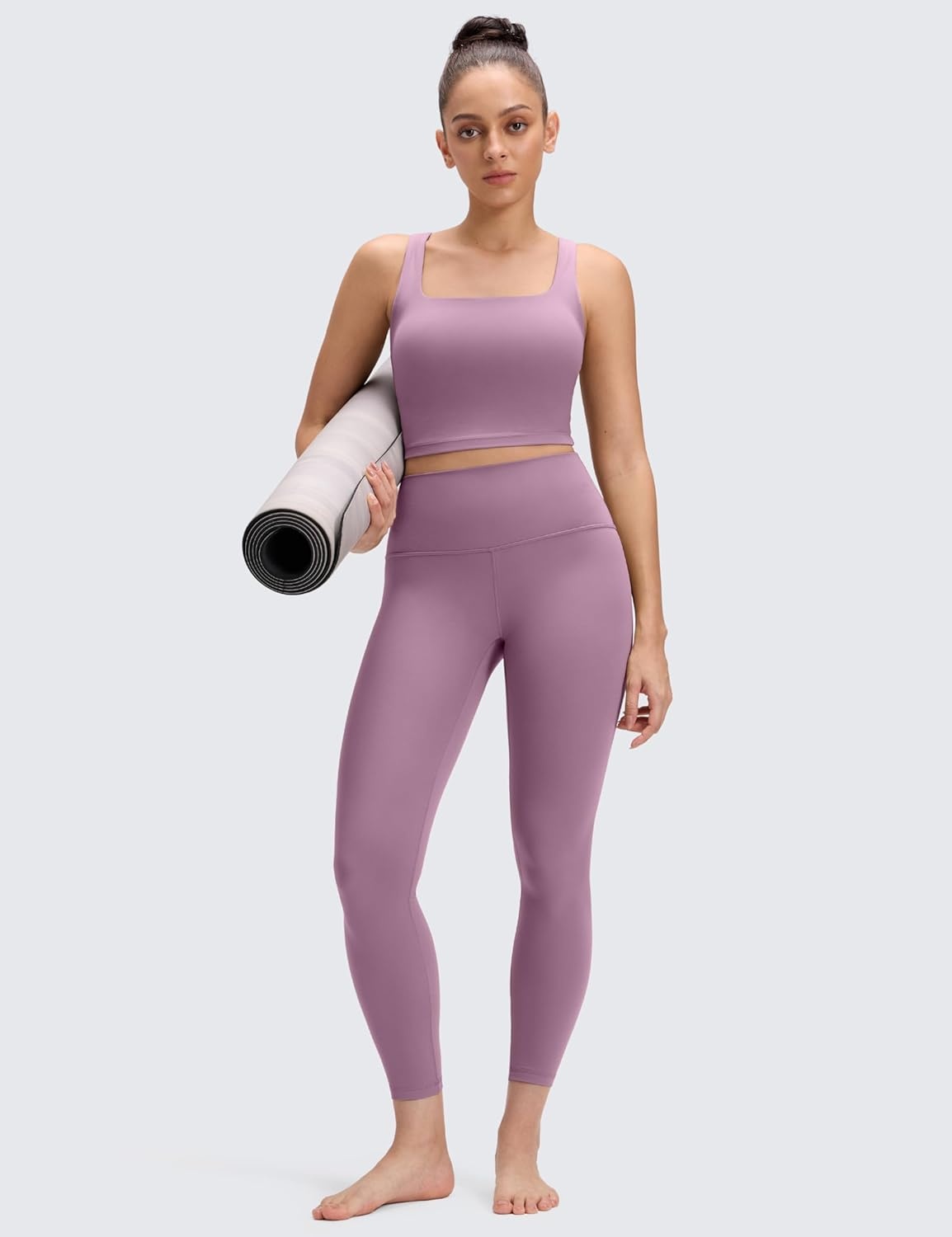 image:imageCRZ YOGA Butterluxe Yoga Leggings 25 High Waisted Buttery Soft Womens Workout Lounge PantsLight Lavender