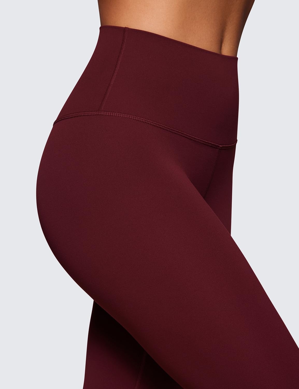 image:imageCRZ YOGA Butterluxe Yoga Leggings 25 High Waisted Buttery Soft Womens Workout Lounge PantsRed Merlot
