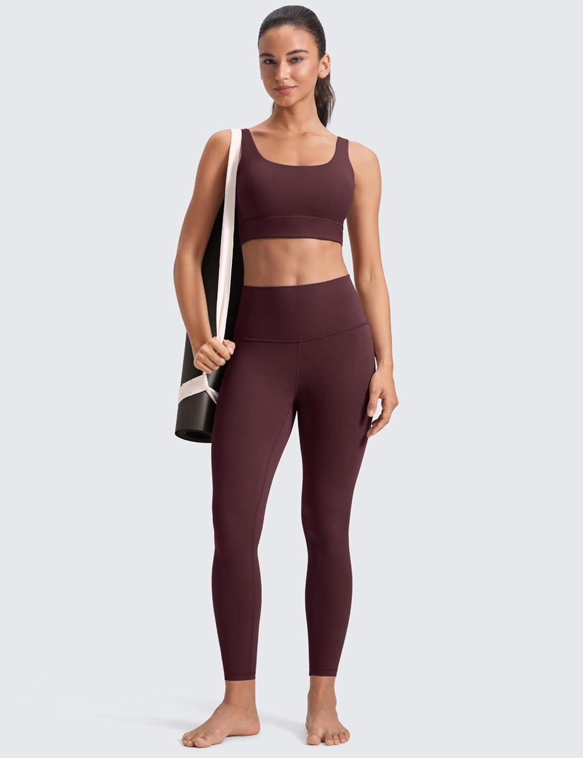 image:imageCRZ YOGA Butterluxe Yoga Leggings 25 High Waisted Buttery Soft Womens Workout Lounge PantsRipe Plum