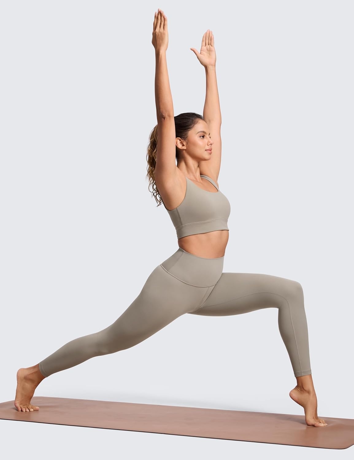 image:imageCRZ YOGA Butterluxe Yoga Leggings 25 High Waisted Buttery Soft Womens Workout Lounge PantsWarm Ash Grey