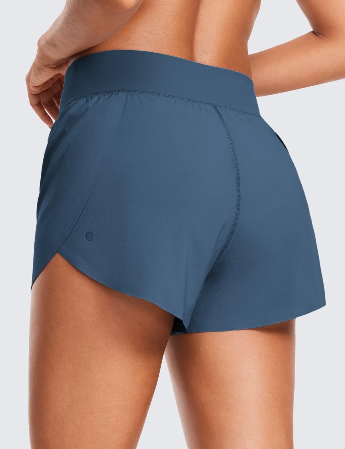 image:imageCRZ YOGA High Waisted Split Running Shorts for Women 3 Comfy Mesh Liner for Workout Athletic Gym Track Quick DryStelindigo