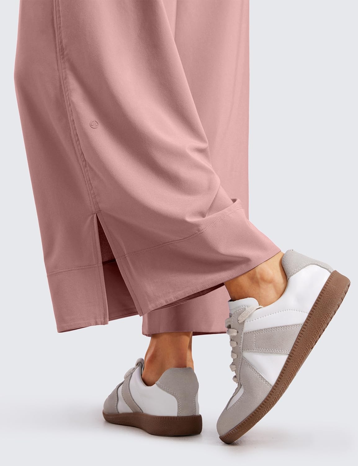 image:imageCRZ YOGA Lightweight Wide Leg Cropped Pants for Women 25 Casual Travel Work Sweatpants SummerTwilight Rose Pink