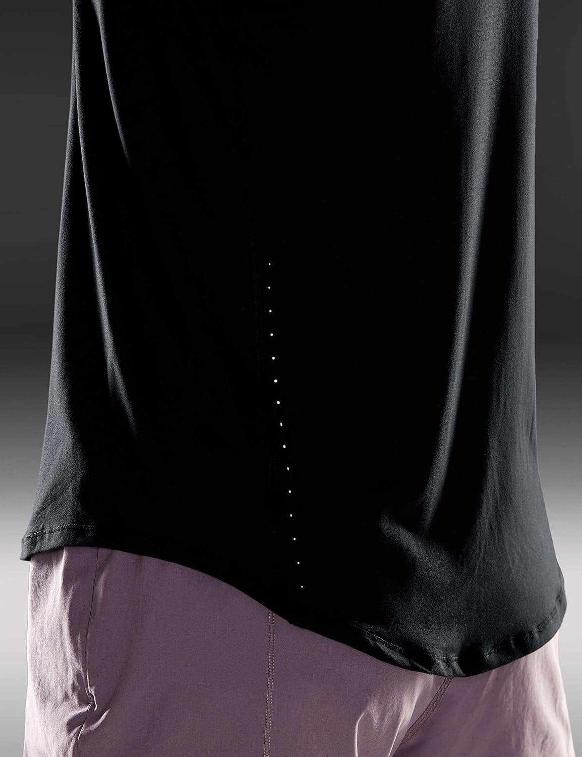 image:imageCRZ YOGA Lightweight Workout Tank Tops for Women Athletic Running Sleeveless Shirts Racerback High Neck TShirtBlack