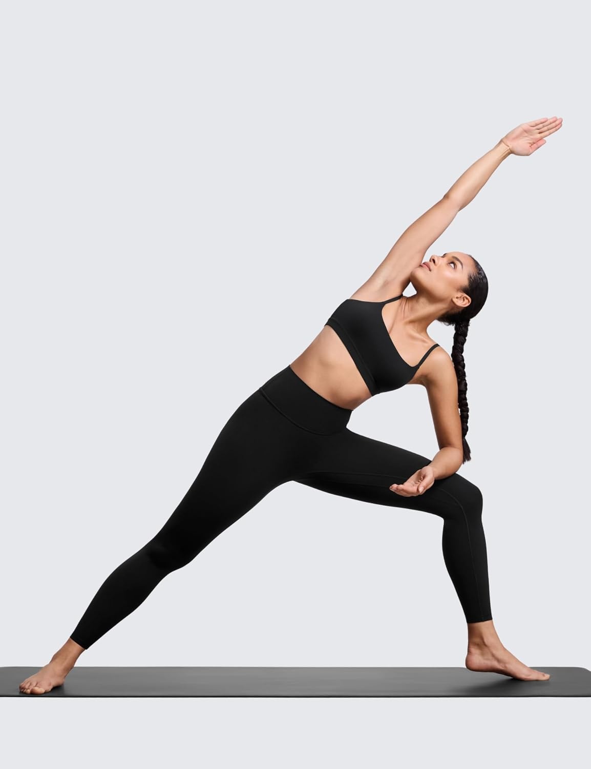 image:imageCRZ YOGA SculptAir No Front Seam Yoga Leggings 25 High Waisted Womens Pants Workout Pilates Athletic V Back Buttery SoftBlack