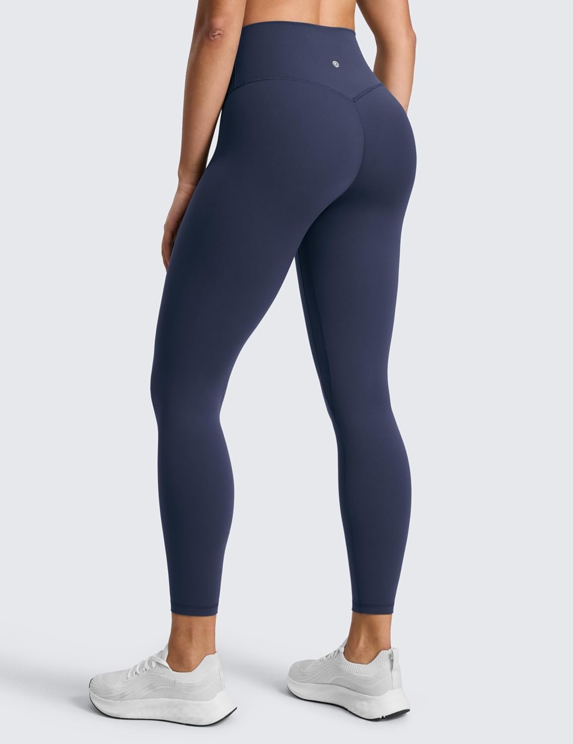 image:imageCRZ YOGA SculptAir No Front Seam Yoga Leggings 25 High Waisted Womens Pants Workout Pilates Athletic V Back Buttery SoftClub Blue
